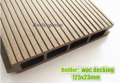 Sàn gỗ nhựa WPC ngoài trời tấm rỗng OBM125-23B